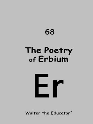 cover image of The Poetry of Erbium